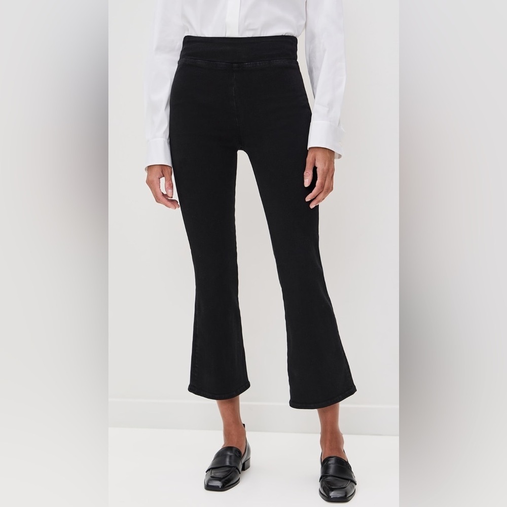 NWT FRAME The Jetset Crop Mini Boot | Large | Sheen Noir